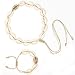 Produktbild 2 stück shell choker halskette und shell armband für frauen einstellbare natürliche muschel halskette handmade cowrie shell schlüsselbein halskette strand boho schmuck