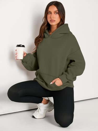 Image of EFAN Women's Hoodies Oversized Sweatshirt Comfort Fleece Sweaters | Cozy Trendy Pullover Hoodies, Sweatshirts with Pockets For Fall & Winter