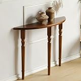 Gain de place et multifonctionnelle : Sa forme demi-lune optimise les petits espaces. Utilisez-la comme meuble d'entrée, table d'appoint ou élément décoratif dans votre hall d'entrée pour vos clés, livres, objets de décoration ou même comme petit espace de travail.