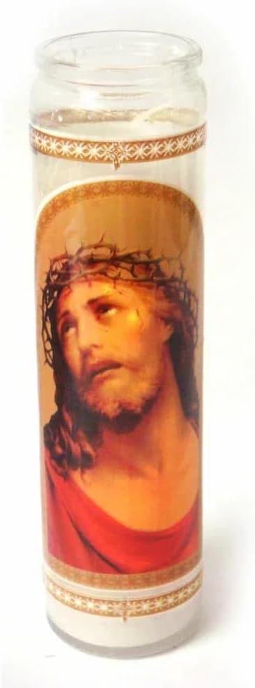 Gran Poder del Divino White Devotional Candle – 8" Tall Prayer Candle for Spiritual Protection & Guidance – Clean, Long-Lasting Burn – Pack of 12