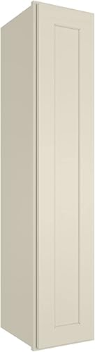 LOVMOR Armario y armario de pared de cocina, botiquín, gabinete de baño montado en la pared con puertas y estantes, 12 pulgadas de profundidad x 9