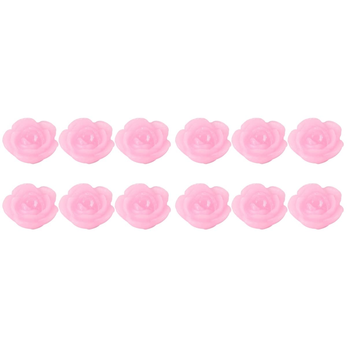 2 Juegos De Velas Flotantes Decorativas Con Forma De Rosa Para Decoración De Bodas (6 Unidades)