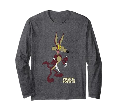 Looney Tunes Wile E Coyote Distressed Long Sleeve T-Shirt