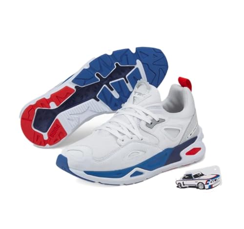 Puma BMW MMS TRC Blaze Shoe for Men, White, 41 EU