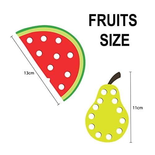 WONDRBOX Bulk Birthday Return Gifts Montessori Fruit Lacing Cards Activity Educational Toy for Kids Age 2 3 4 Year Old | Autistic, Occupational Therapist Games (Pack of 5) 3