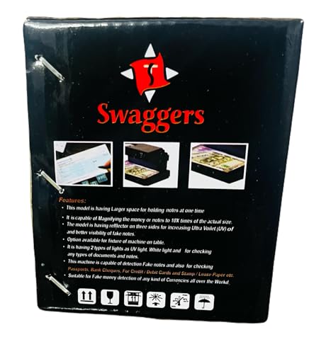 Image of swaggers Mini UV Fake Note Detector /Duplicate Money Detector Machine with Blue and White Light- Compact