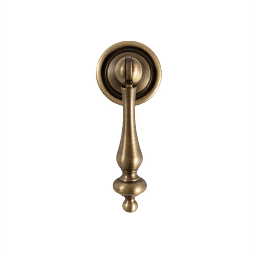 Poignées en laiton massif antique 67mm meuble cuisine et armoire