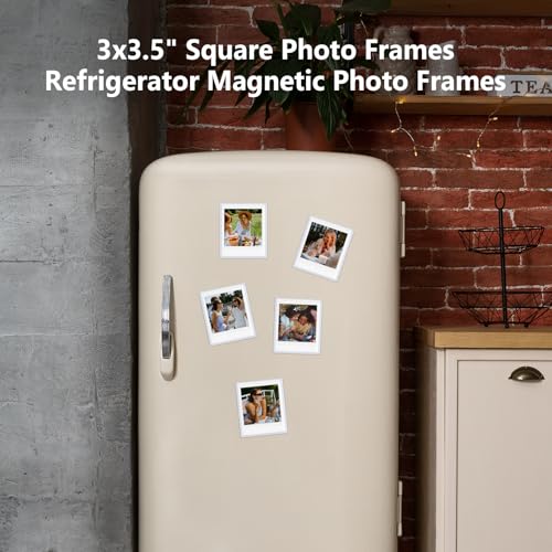 Miniatura 5 de Hiyqin Paquete De 25 Marcos De Fotos Magnéticos Para Película Instax Square 76x 82mm , Marcos De Fotos Para Refrigerador, Compatibles Con Instax Square Sq1 Sq20 Sq40 Sq10 Sq6 Sp3 - Blanco