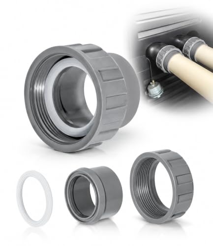 DearChan 2" Connector w/ 2 Nut Heater Flange Kit 006723F for Raypak/Rheem, 2-Pack