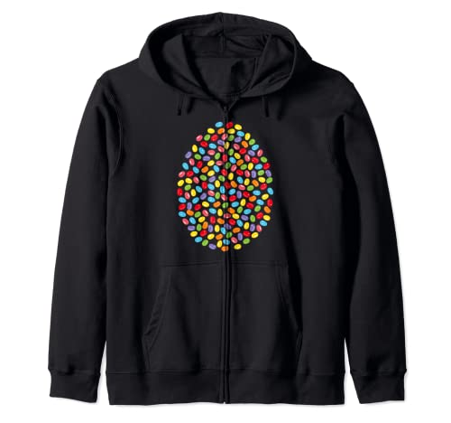 Jelly Beans Colorido Jalea Caramelos Diseño Sudadera con Capucha