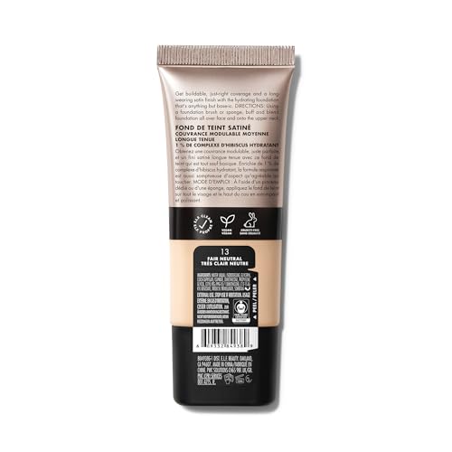 Image of e.l.f. Soft Glam Foundation, Medium Coverage, Long-Lasting & Buildable Foundation For A Smooth, Satin Finish, Vegan & Cruelty-Free, 13 Fair Neutral