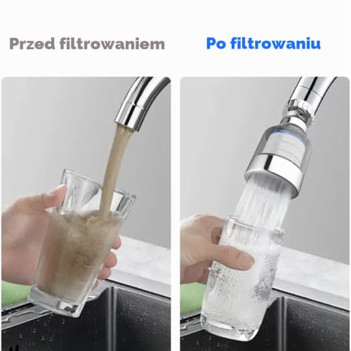 suaywo 12 szt. Filtr wody do kranu odpowiedni do domu, kuchni, łazienki