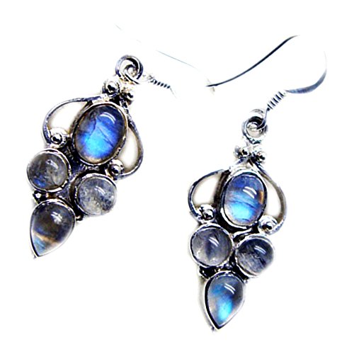 Boucles d'oreilles pierre de lune véritable pour sublimer un visage avec élégance