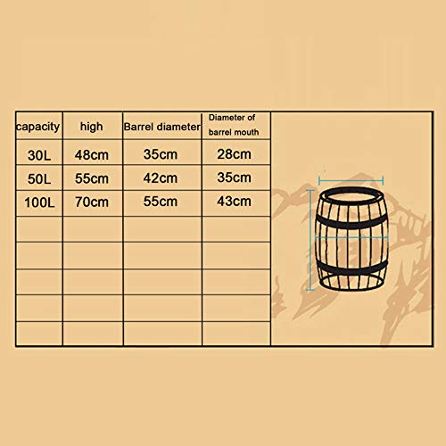 Armadio per barile di quercia di bloccaggio Deposito di vino in legno massiccio con l'unità di esposizione della birra decorativa dei cerchi in ferro per la barra della cantina della casa Organizzazio