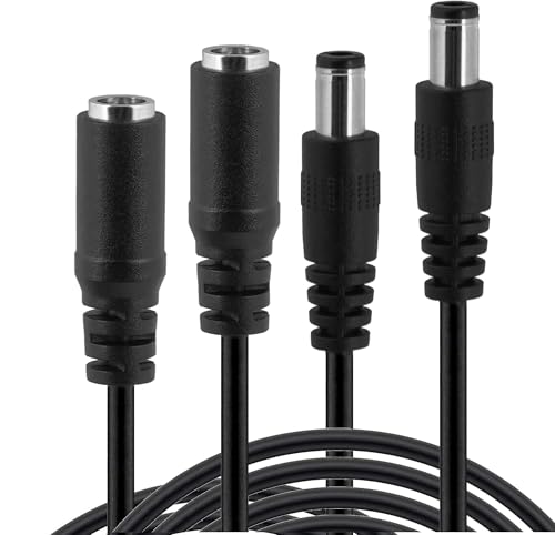 Wicked Chili 2er Set 300cm Verlängerungskabel für Philips Hue Play Lightbar, 3m Verlängerung Light Bar, Lampen Kabel für Netzteil S021LM2400088 (schwarz)