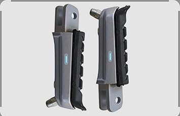 TVS Apache RTR Front Footrest Set, Heavy-Duty Metal, Anti-Slip Design, Silver and Black