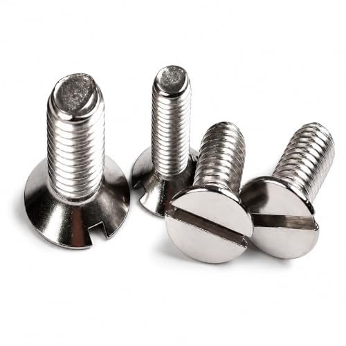 Image of By inchVP INDUSTRIES inch (Pcs-25) 1 /4 inchx1.25 inch CSK Phillips Head Screws, High Strength Steel Countersunk Flat Head Fasteners for Furniture, Woodworking, Cabinet, Construction & DIY Applications