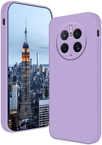Compatible with Huawei Mate 50 Pro Case Silicone Liquid Dark Green, Soft Smooth Touch for Huawei Mate 50 Pro Phone Case Silicone Shockproof Thin Cover (Purple)