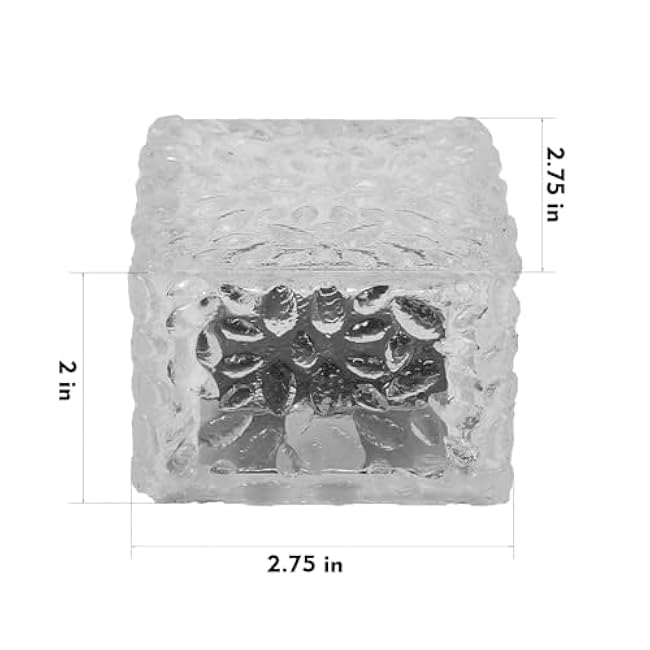 Solar Brick Lights-Outdoor Solar Lights for Yard-Solar Brick Landscape Path Light 6 Pack LED Light Brick Garden Decor for Pathway Patio Walkway Backyard Decoration