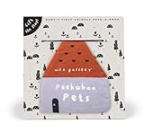 Peekaboo Pets: Baby's First Crinkle Peek-A-Book - Lift the flap! (Wee Gallery Peekaboo Cloth Books, 4)