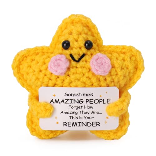 Thank You Gift Handmade Crochet Star Thank You Gifts For Women Leaving Gifts For Colleagues Women Thank You Teacher Gifts Emotional Support Gift For Womens Men Friends Teacher Nurse