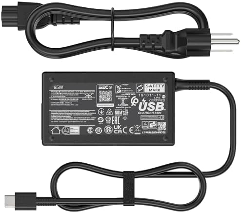 65W USB-C Charger Compatible with HP EliteBook Envy x360