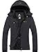 Produktbild GEMYSE wasserdichte Berg-Skijacke für Frauen Winddichte Fleece Outdoor-Winterjacke mit Kapuze (Graphitgrau,M)