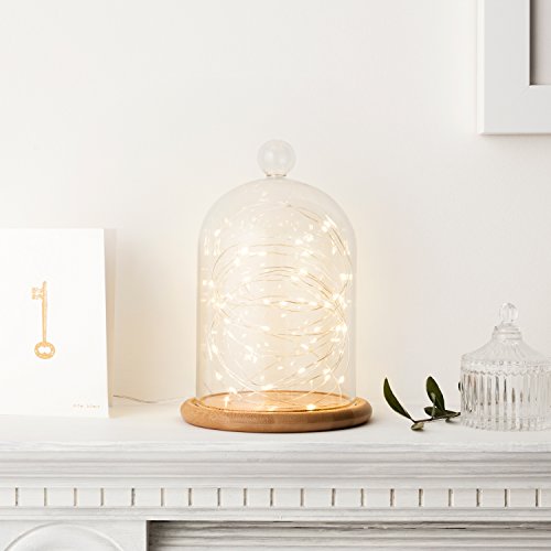 Lights4fun - Set di 5 Fili di 50 Micro LED Bianco