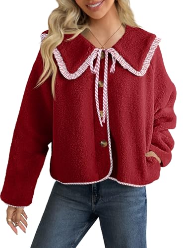Veste polaire à col Peter Pan Tankaneo contre le froid glacial de l'hiver