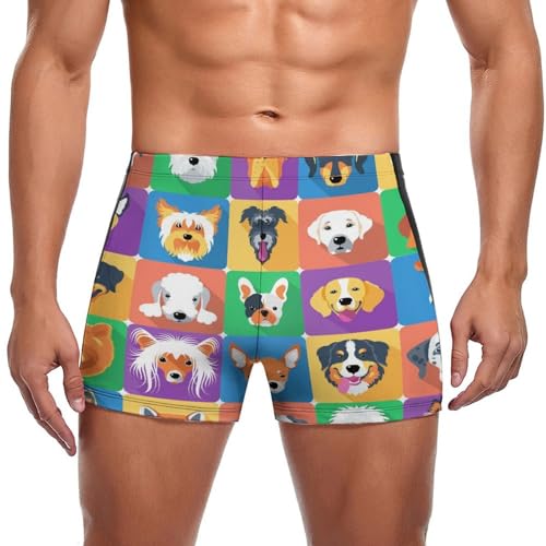 Maillot de bain homme slip short de bain imprimé ludique
