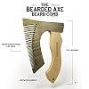 THE BEARDED AXE BEARD COMB | Original | Green Sandalwood/Boxwood | Artisan Crafted & Handmade