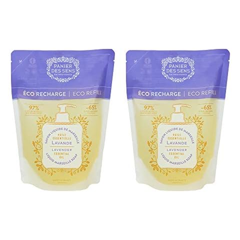 Panier des Sens Lavender Liquid Hand Wash refills, Liquid Marseille Hand Soap - Made in France 97% natural - 2x500ml Cover