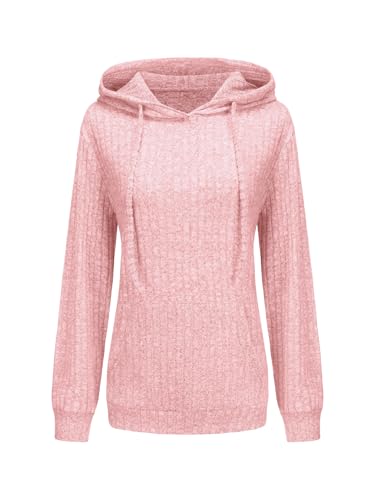 STOLKISS Long Sleeve Sweatshirts for Women Plus Size Hoodies Lightweight Pullover Tops Fall Shirts Color Block with Pockets — view 5