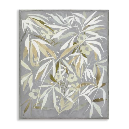 'Abstract Botanical Leaves'| Framed Giclee Art