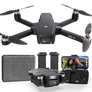 Drohne mit Kamera 4K, 5G WiFi Übertragung Maximal 40 km/h Fluggeschwindigkeit Stufe 4 Windwiderstand Bürstenloser Motor Drone für Erwachsene Faltbar Quadcopter