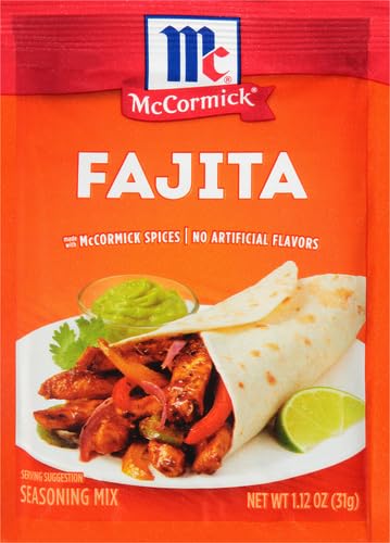 Image of McCormick Fajita Seasoning Mix, 1.12 oz (Pack of 5)