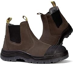 Dark Brown-steel Toe