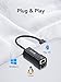 USB to Ethernet Adapter, QUUGE [Plug & Play] USB 2.0 to RJ45 LAN 10 100Mbps Ethernet Adapter for Laptop, Free Driver for WIN MAC OS Linxu Roku TV MacBook Air 2017 Chromebook PC Surface Pro Box TV More
