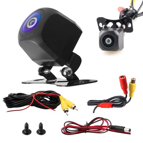 Caméra de Recul AHD 720P/1080P, Vision Nocturne, Étanchéité IP68, Grand Angle 175°, Caméra de Sécurité pour Voiture, SUV, Camping-Car, Camion – Installation Facile avec Câble RCA de 6M