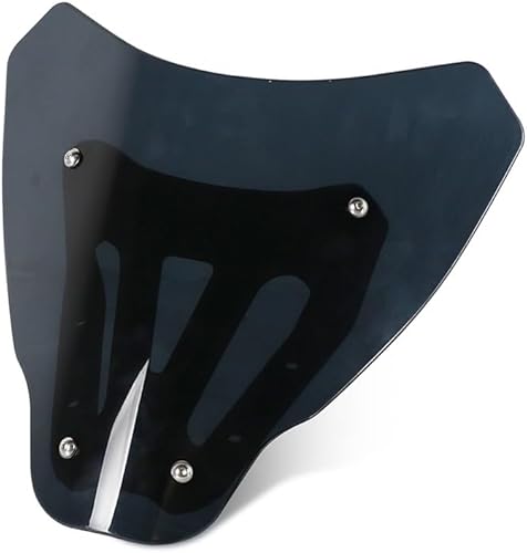 Compatible con Yamaha MT07 2021 2022 2023 Deflector de parabrisas deportivo de motocicleta (color negro)