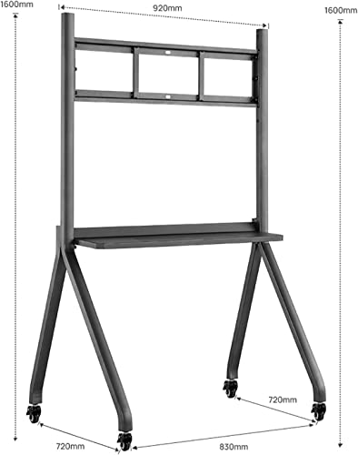 Soporte Móvil para TV 55-75", Ajustable con Ruedas miniatura 2