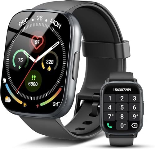 Smart Watch for Men Women (Answer/Make Calls), 1.95' HD Smartwatch with Heart Rate/SpO2/Sleep Monitor/, 100+ Sports Step Counter, IP68 Waterproof Fitness Watch Activity Tracker for Android iOS Phone