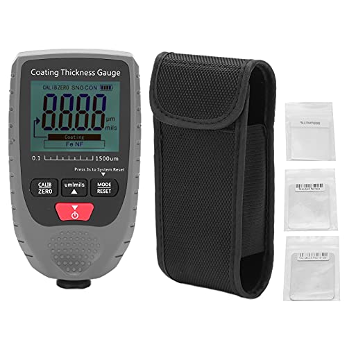 Flexman Medidor Digital de Grosor de Pintura 0~1500Um con Resolución 0.1Um/0.01Mil Pantalla LCD miniatura 1