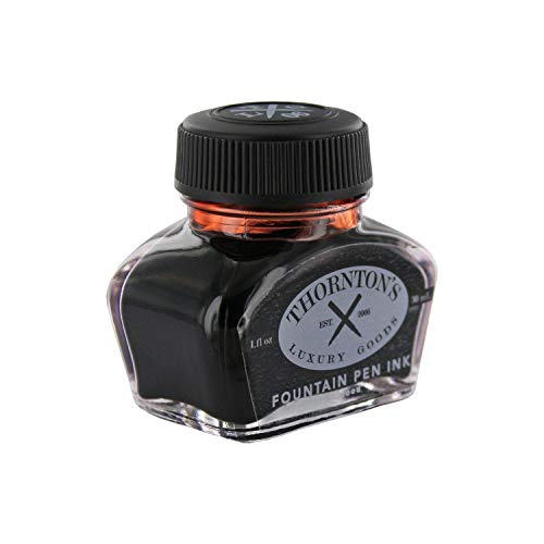 Thornton's Luxury Goods Premium Fountain Pen Ink Bottle 30Ml - Oxblood | Smooth Effortless Flawless Writing | Suitable For All Brand And Calligraphy Pens | Office Supplies | International Standard #TOP1