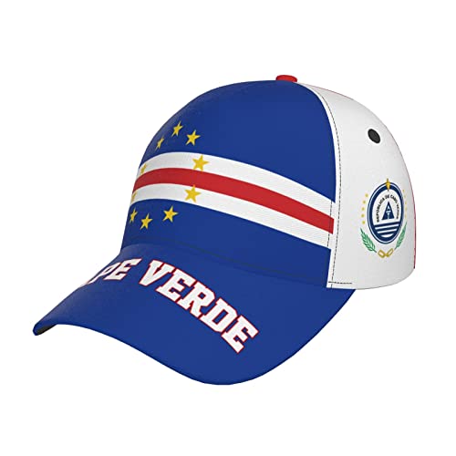 Gorra de béisbol con bandera de Cabo Verde para hombres