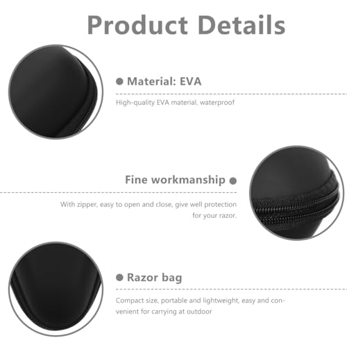 Miniatura 9 de Fomiyes Estuche Protector Para Maquinilla De Afeitar Estuche Rígido Prueba De Golpes Y Caídas Para O Almacenamiento Obsequio Para Hombres