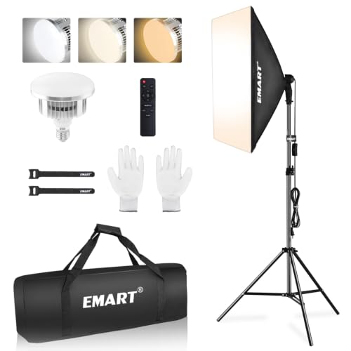 Image of EMART Softbox Lighting Kit, 85W 20 inchx28 inch Softbox for Photography Light 1Pack