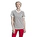 adidas Originals Women's 3-Stripes Tee, Medium Grey Heather, X-Small