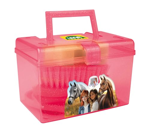 LENA - Putzbox mit Zubehör Hobby Horsing, Pferdepflege-Set für...