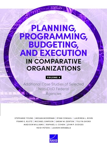 Planning, Programming, Budgeting, and Execution in Comparative Organizations: Additional Case Studies of Selected Non-DoD Federal Agencies